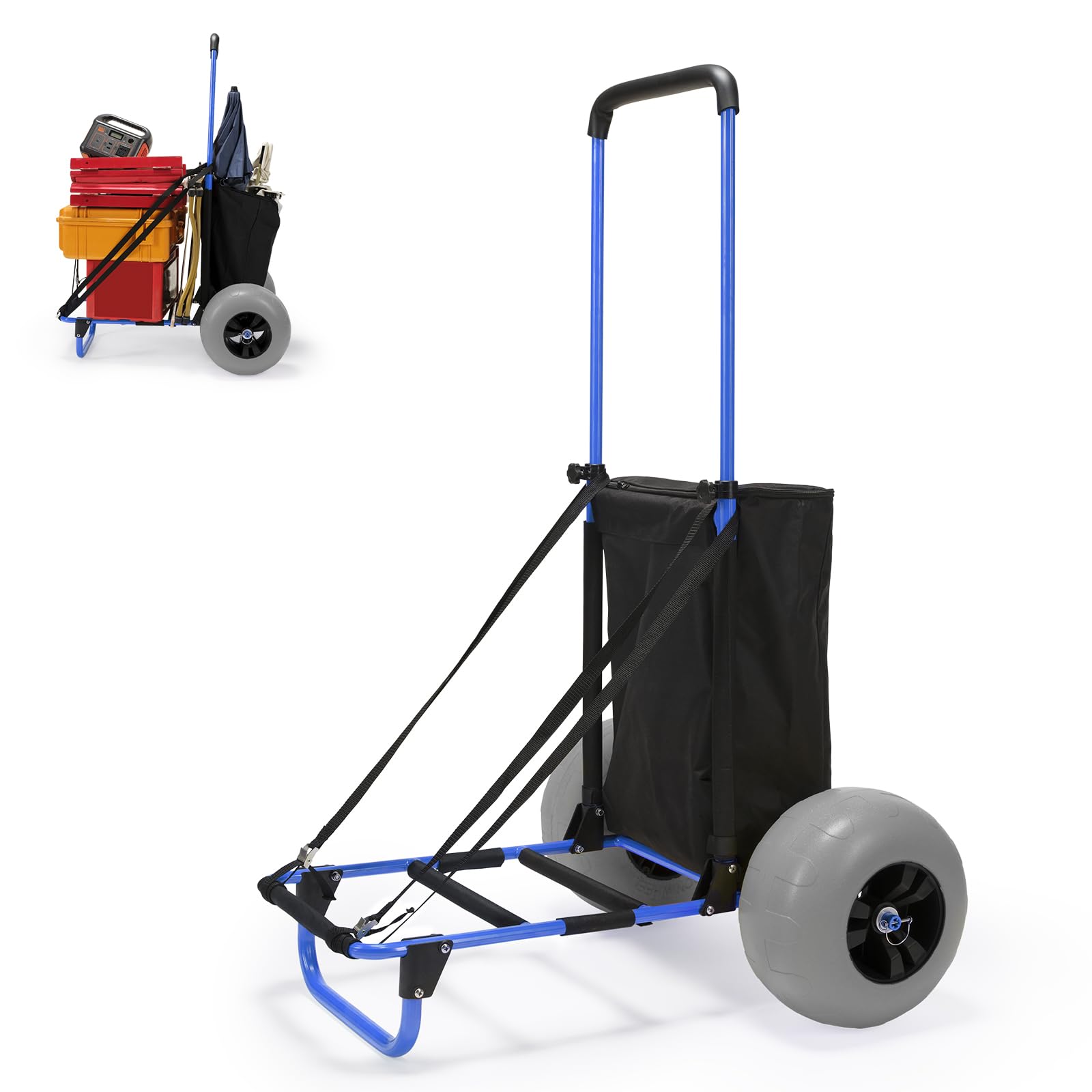Amazon.com: ONECHOI Beach Fishing Carts, 13” Big Balloon Wheels